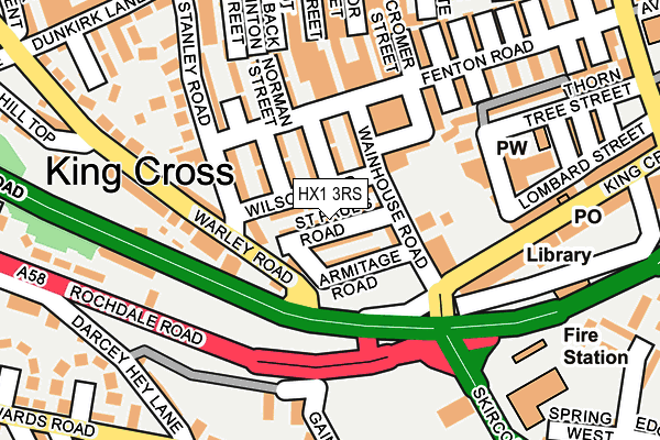 HX1 3RS map - OS OpenMap – Local (Ordnance Survey)