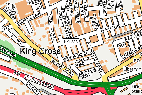 HX1 3SB map - OS OpenMap – Local (Ordnance Survey) HX1 3SB map - OS OpenMap – Local (Ordnance Survey)