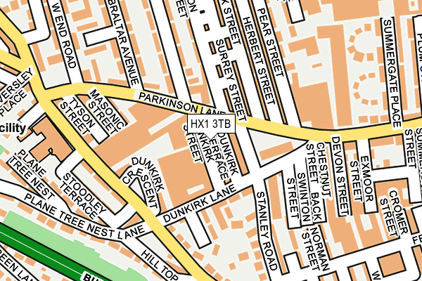 HX1 3TB map - OS OpenMap – Local (Ordnance Survey) HX1 3TB map - OS OpenMap – Local (Ordnance Survey)
