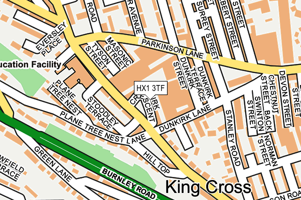 HX1 3TF map - OS OpenMap – Local (Ordnance Survey) HX1 3TF map - OS OpenMap – Local (Ordnance Survey)