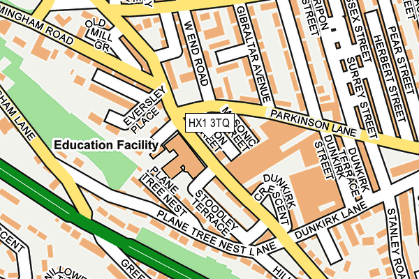 HX1 3TQ map - OS OpenMap – Local (Ordnance Survey) HX1 3TQ map - OS OpenMap – Local (Ordnance Survey)