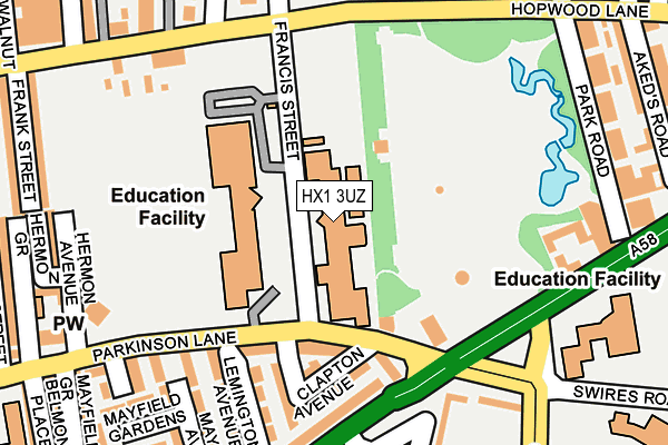 HX1 3UZ map - OS OpenMap – Local (Ordnance Survey) HX1 3UZ map - OS OpenMap – Local (Ordnance Survey)