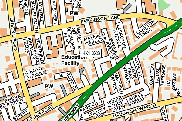 HX1 3XG map - OS OpenMap – Local (Ordnance Survey) HX1 3XG map - OS OpenMap – Local (Ordnance Survey)
