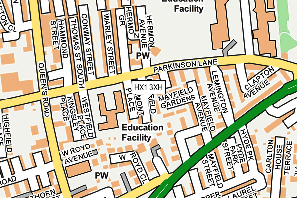 HX1 3XH map - OS OpenMap – Local (Ordnance Survey) HX1 3XH map - OS OpenMap – Local (Ordnance Survey)