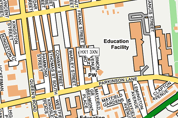HX1 3XN map - OS OpenMap – Local (Ordnance Survey) HX1 3XN map - OS OpenMap – Local (Ordnance Survey)