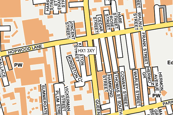 HX1 3XY map - OS OpenMap – Local (Ordnance Survey) HX1 3XY map - OS OpenMap – Local (Ordnance Survey)