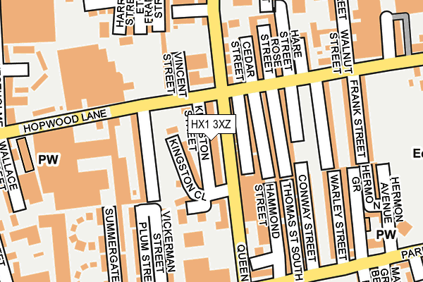 HX1 3XZ map - OS OpenMap – Local (Ordnance Survey) HX1 3XZ map - OS OpenMap – Local (Ordnance Survey)