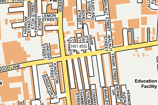 HX1 4DG map - OS OpenMap – Local (Ordnance Survey) HX1 4DG map - OS OpenMap – Local (Ordnance Survey)