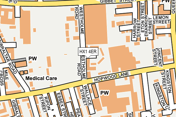 HX1 4ER map - OS OpenMap – Local (Ordnance Survey) HX1 4ER map - OS OpenMap – Local (Ordnance Survey)