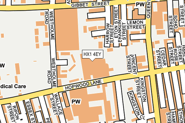 HX1 4EY map - OS OpenMap – Local (Ordnance Survey) HX1 4EY map - OS OpenMap – Local (Ordnance Survey)