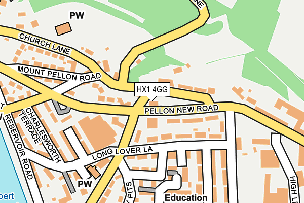HX1 4GG map - OS OpenMap – Local (Ordnance Survey) HX1 4GG map - OS OpenMap – Local (Ordnance Survey)