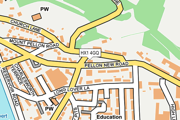 HX1 4GQ map - OS OpenMap – Local (Ordnance Survey) HX1 4GQ map - OS OpenMap – Local (Ordnance Survey)