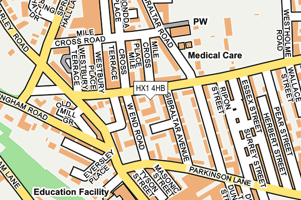 HX1 4HB map - OS OpenMap – Local (Ordnance Survey) HX1 4HB map - OS OpenMap – Local (Ordnance Survey)