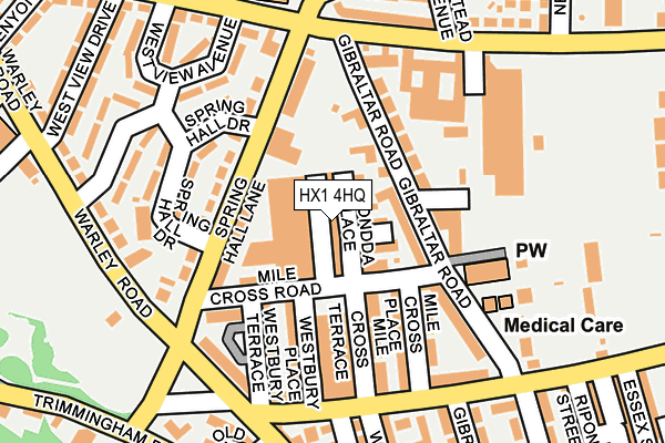 HX1 4HQ map - OS OpenMap – Local (Ordnance Survey) HX1 4HQ map - OS OpenMap – Local (Ordnance Survey)