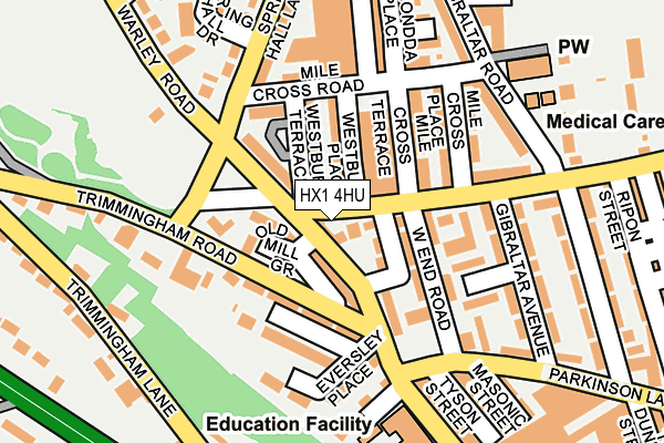 HX1 4HU map - OS OpenMap – Local (Ordnance Survey) HX1 4HU map - OS OpenMap – Local (Ordnance Survey)