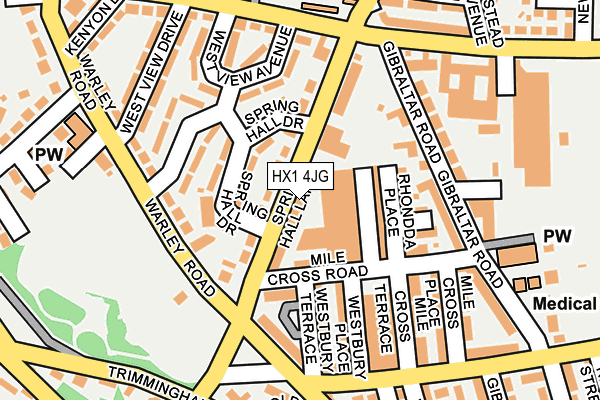 HX1 4JG map - OS OpenMap – Local (Ordnance Survey) HX1 4JG map - OS OpenMap – Local (Ordnance Survey)