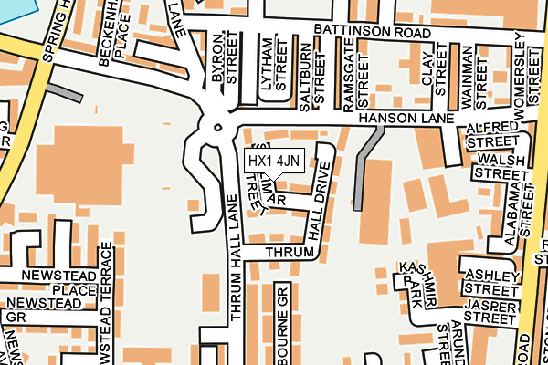 HX1 4JN map - OS OpenMap – Local (Ordnance Survey) HX1 4JN map - OS OpenMap – Local (Ordnance Survey)