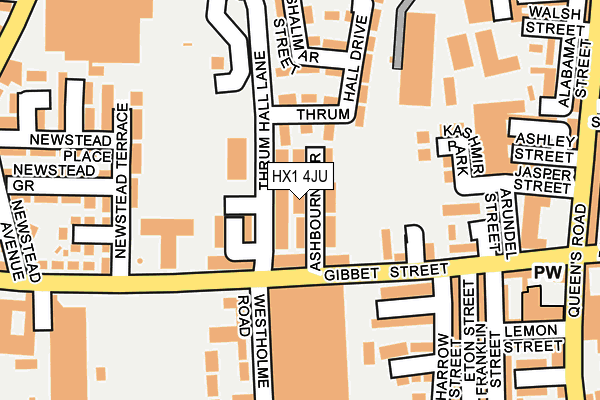 HX1 4JU map - OS OpenMap – Local (Ordnance Survey) HX1 4JU map - OS OpenMap – Local (Ordnance Survey)