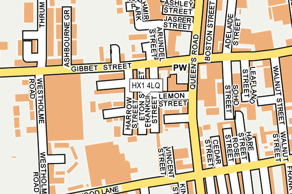 HX1 4LQ map - OS OpenMap – Local (Ordnance Survey) HX1 4LQ map - OS OpenMap – Local (Ordnance Survey)