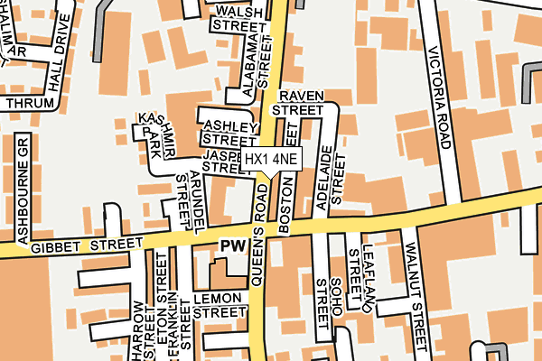 HX1 4NE map - OS OpenMap – Local (Ordnance Survey) HX1 4NE map - OS OpenMap – Local (Ordnance Survey)