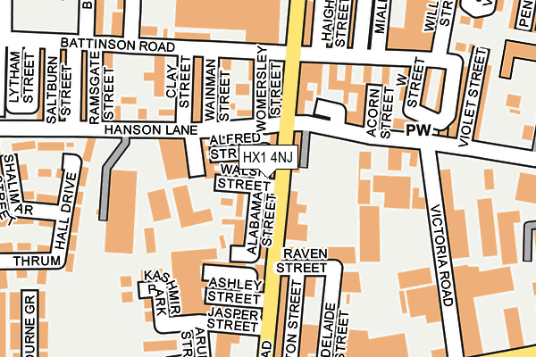 HX1 4NJ map - OS OpenMap – Local (Ordnance Survey) HX1 4NJ map - OS OpenMap – Local (Ordnance Survey)