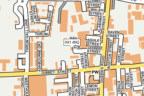 HX1 4NQ map - OS OpenMap – Local (Ordnance Survey) HX1 4NQ map - OS OpenMap – Local (Ordnance Survey)