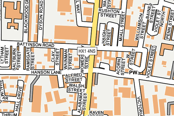 HX1 4NS map - OS OpenMap – Local (Ordnance Survey) HX1 4NS map - OS OpenMap – Local (Ordnance Survey)