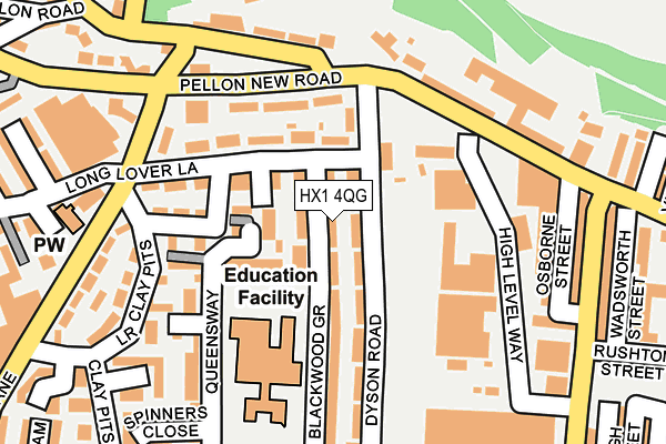 HX1 4QG map - OS OpenMap – Local (Ordnance Survey) HX1 4QG map - OS OpenMap – Local (Ordnance Survey)