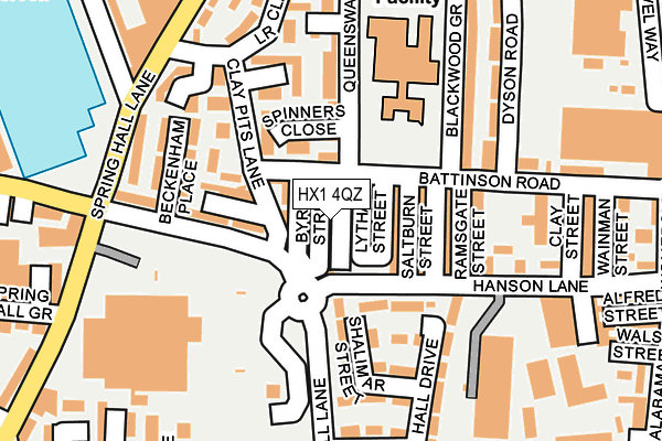 HX1 4QZ map - OS OpenMap – Local (Ordnance Survey) HX1 4QZ map - OS OpenMap – Local (Ordnance Survey)