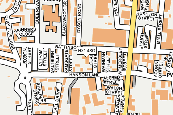 HX1 4SG map - OS OpenMap – Local (Ordnance Survey) HX1 4SG map - OS OpenMap – Local (Ordnance Survey)