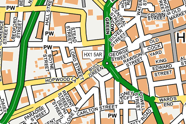 HX1 5AR map - OS OpenMap – Local (Ordnance Survey) HX1 5AR map - OS OpenMap – Local (Ordnance Survey)