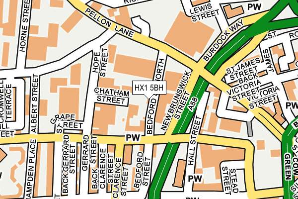 HX1 5BH map - OS OpenMap – Local (Ordnance Survey) HX1 5BH map - OS OpenMap – Local (Ordnance Survey)