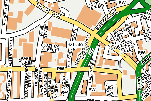 HX1 5BW map - OS OpenMap – Local (Ordnance Survey) HX1 5BW map - OS OpenMap – Local (Ordnance Survey)