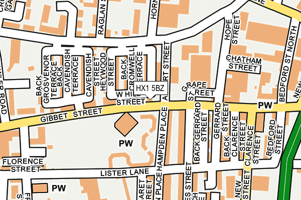 HX1 5BZ map - OS OpenMap – Local (Ordnance Survey) HX1 5BZ map - OS OpenMap – Local (Ordnance Survey)