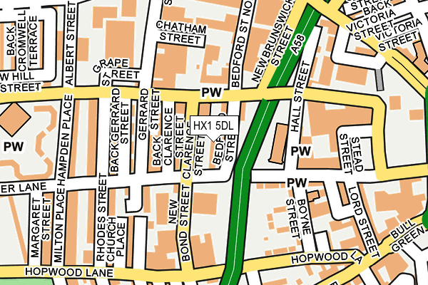 HX1 5DL map - OS OpenMap – Local (Ordnance Survey) HX1 5DL map - OS OpenMap – Local (Ordnance Survey)