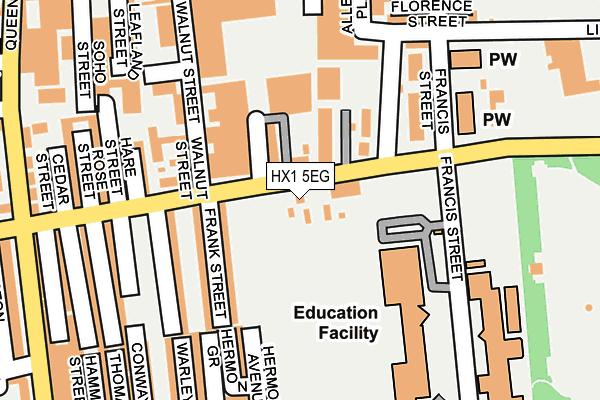 HX1 5EG map - OS OpenMap – Local (Ordnance Survey)