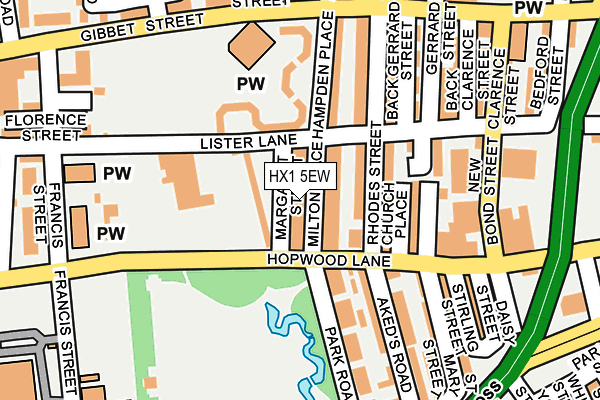 HX1 5EW map - OS OpenMap – Local (Ordnance Survey) HX1 5EW map - OS OpenMap – Local (Ordnance Survey)
