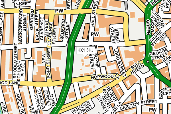 HX1 5HJ map - OS OpenMap – Local (Ordnance Survey) HX1 5HJ map - OS OpenMap – Local (Ordnance Survey)