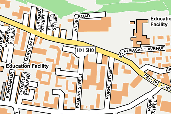 HX1 5HQ map - OS OpenMap – Local (Ordnance Survey) HX1 5HQ map - OS OpenMap – Local (Ordnance Survey)
