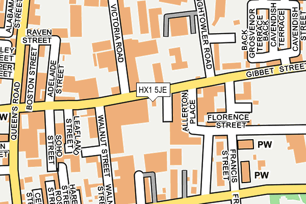 HX1 5JE map - OS OpenMap – Local (Ordnance Survey) HX1 5JE map - OS OpenMap – Local (Ordnance Survey)