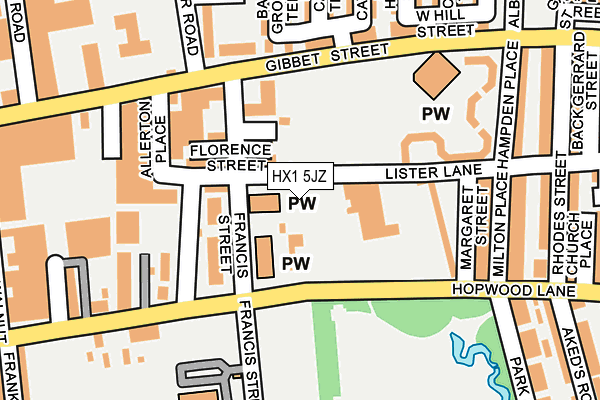 HX1 5JZ map - OS OpenMap – Local (Ordnance Survey) HX1 5JZ map - OS OpenMap – Local (Ordnance Survey)