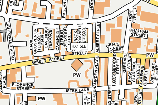 HX1 5LE map - OS OpenMap – Local (Ordnance Survey) HX1 5LE map - OS OpenMap – Local (Ordnance Survey)
