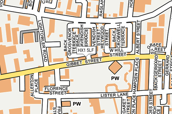 HX1 5LF map - OS OpenMap – Local (Ordnance Survey) HX1 5LF map - OS OpenMap – Local (Ordnance Survey)