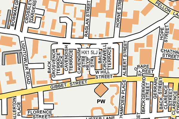 HX1 5LJ map - OS OpenMap – Local (Ordnance Survey) HX1 5LJ map - OS OpenMap – Local (Ordnance Survey)
