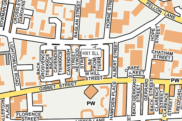 HX1 5LL map - OS OpenMap – Local (Ordnance Survey) HX1 5LL map - OS OpenMap – Local (Ordnance Survey)