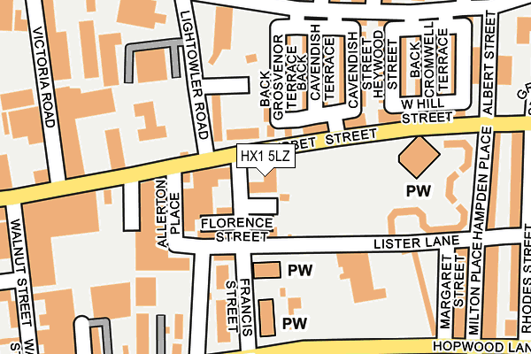 HX1 5LZ map - OS OpenMap – Local (Ordnance Survey)