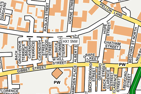 HX1 5NW map - OS OpenMap – Local (Ordnance Survey) HX1 5NW map - OS OpenMap – Local (Ordnance Survey)