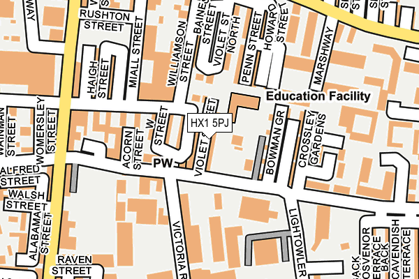 HX1 5PJ map - OS OpenMap – Local (Ordnance Survey) HX1 5PJ map - OS OpenMap – Local (Ordnance Survey)