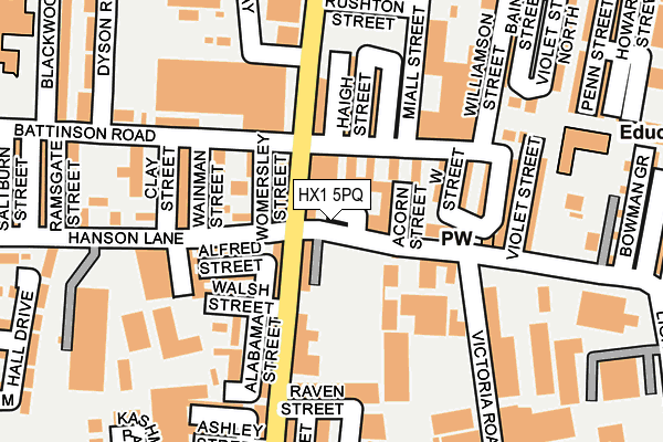 HX1 5PQ map - OS OpenMap – Local (Ordnance Survey) HX1 5PQ map - OS OpenMap – Local (Ordnance Survey)