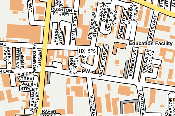 HX1 5PS map - OS OpenMap – Local (Ordnance Survey) HX1 5PS map - OS OpenMap – Local (Ordnance Survey)